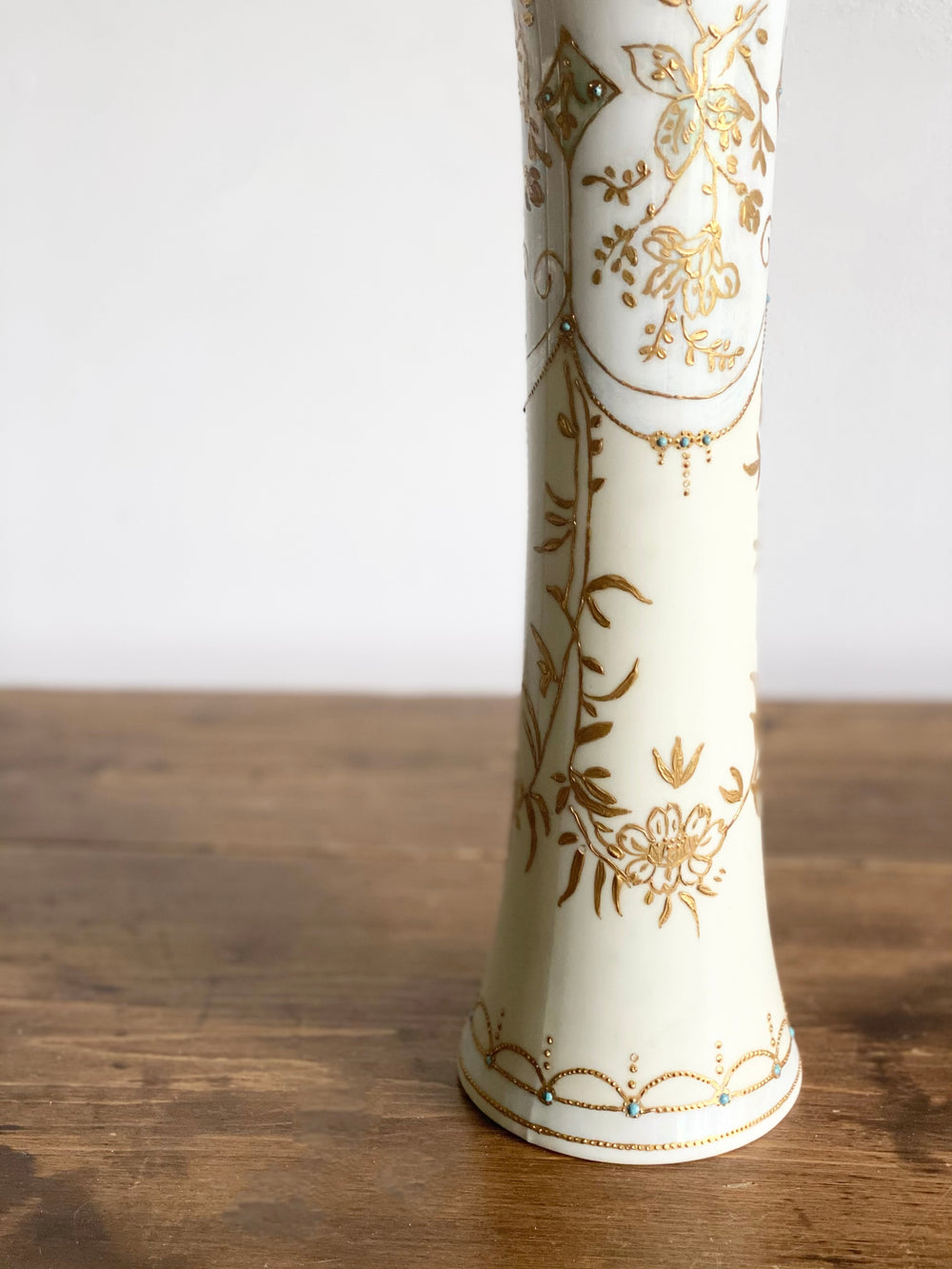 antique austrian handpainted vase