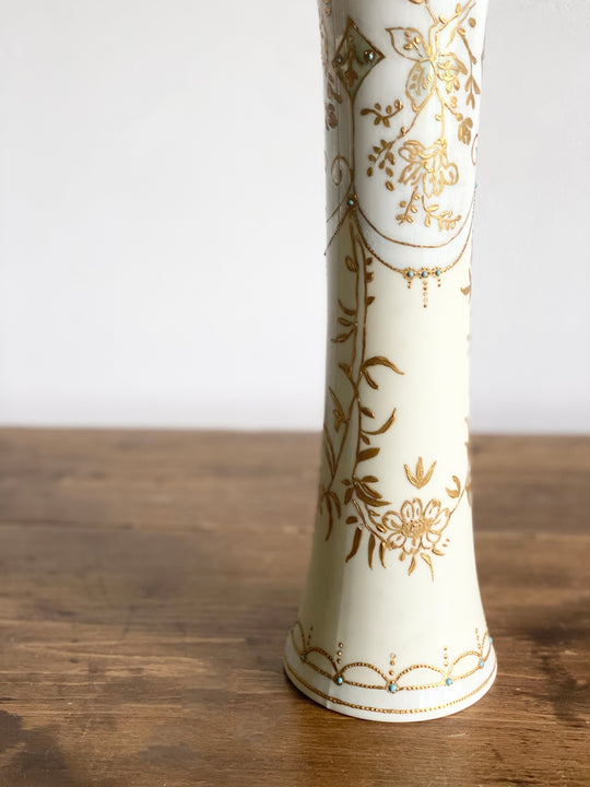 antique austrian handpainted vase