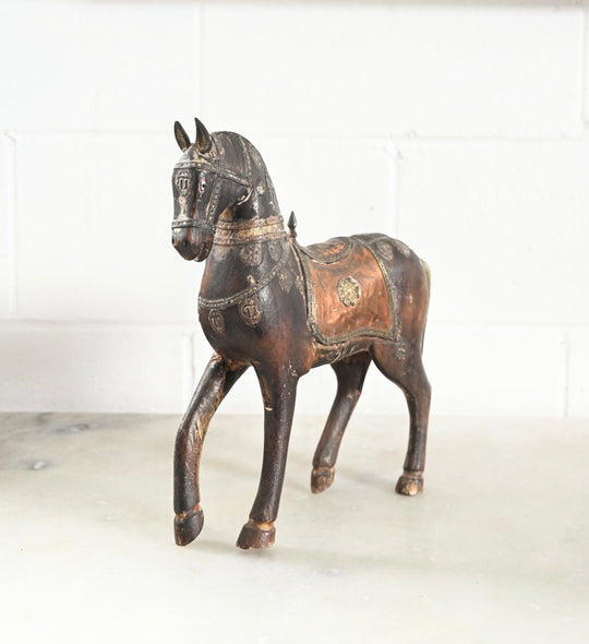 vintage french wood cheval