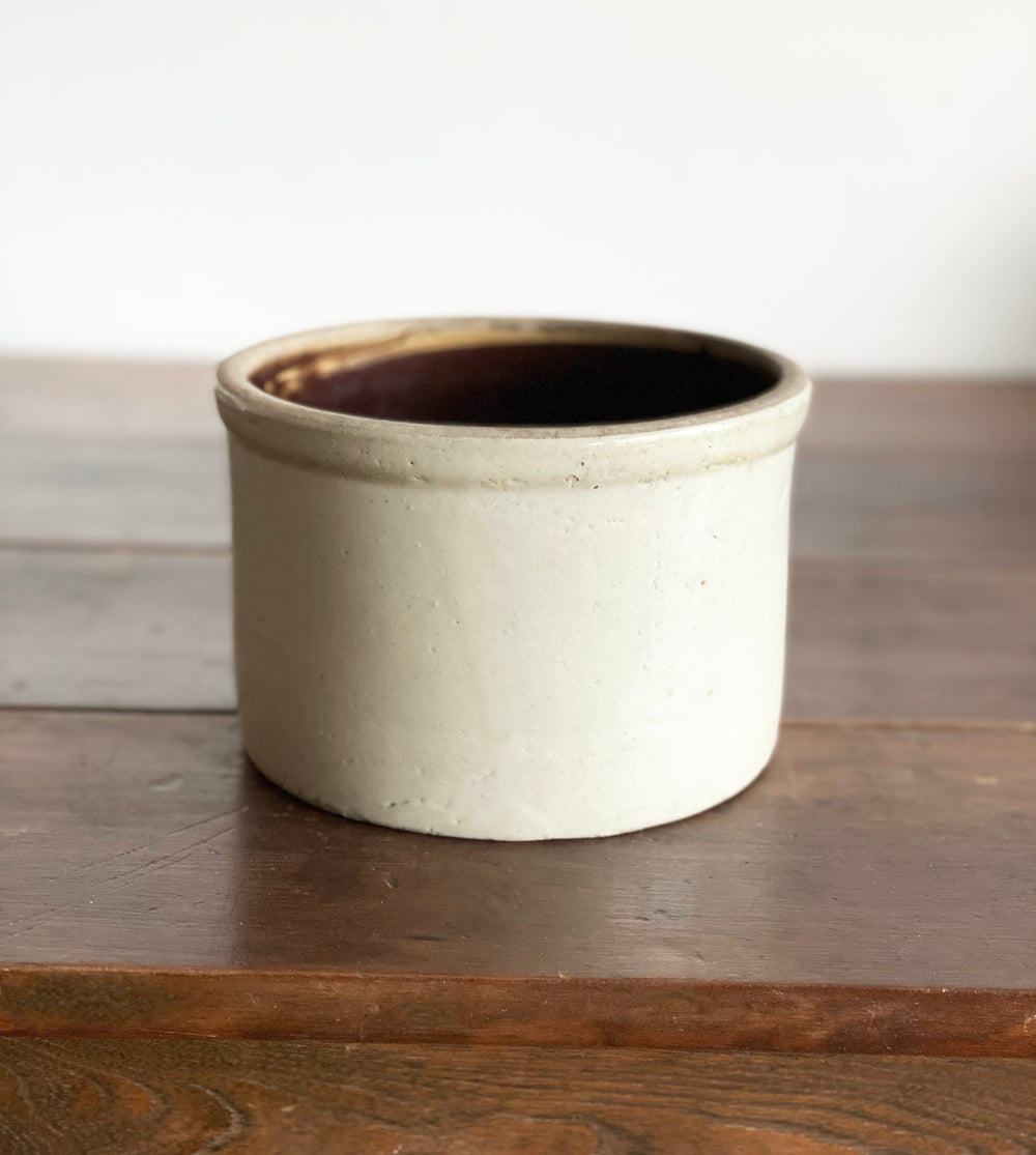 antique 1 quart stoneware crock