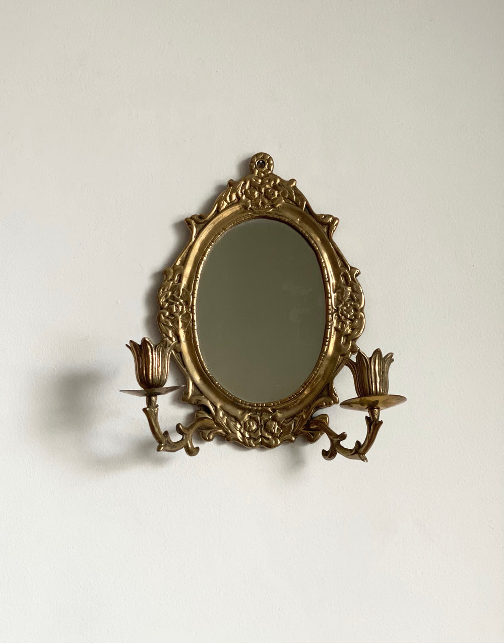 vintage mirrored candle sconce