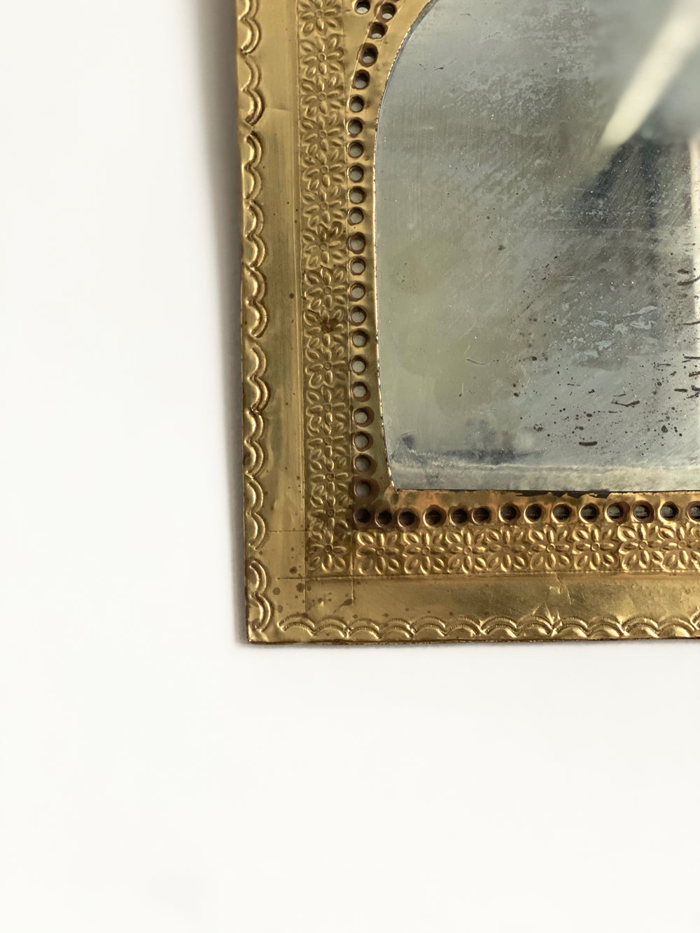 vintage petite Moroccan mirror