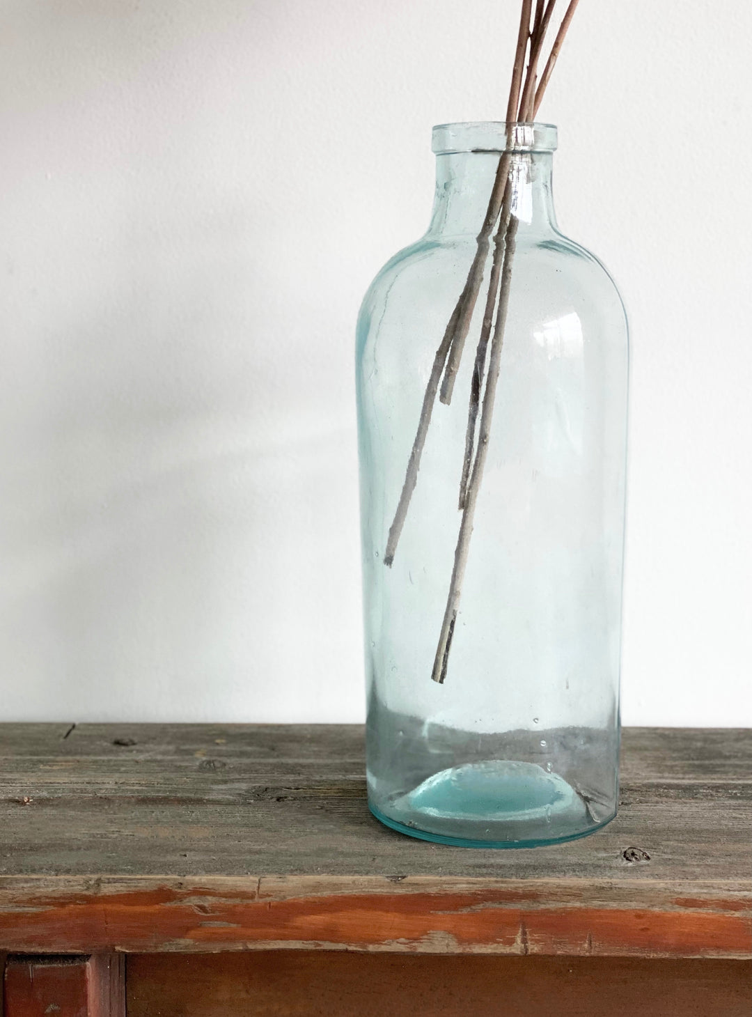 antique blown glass jar
