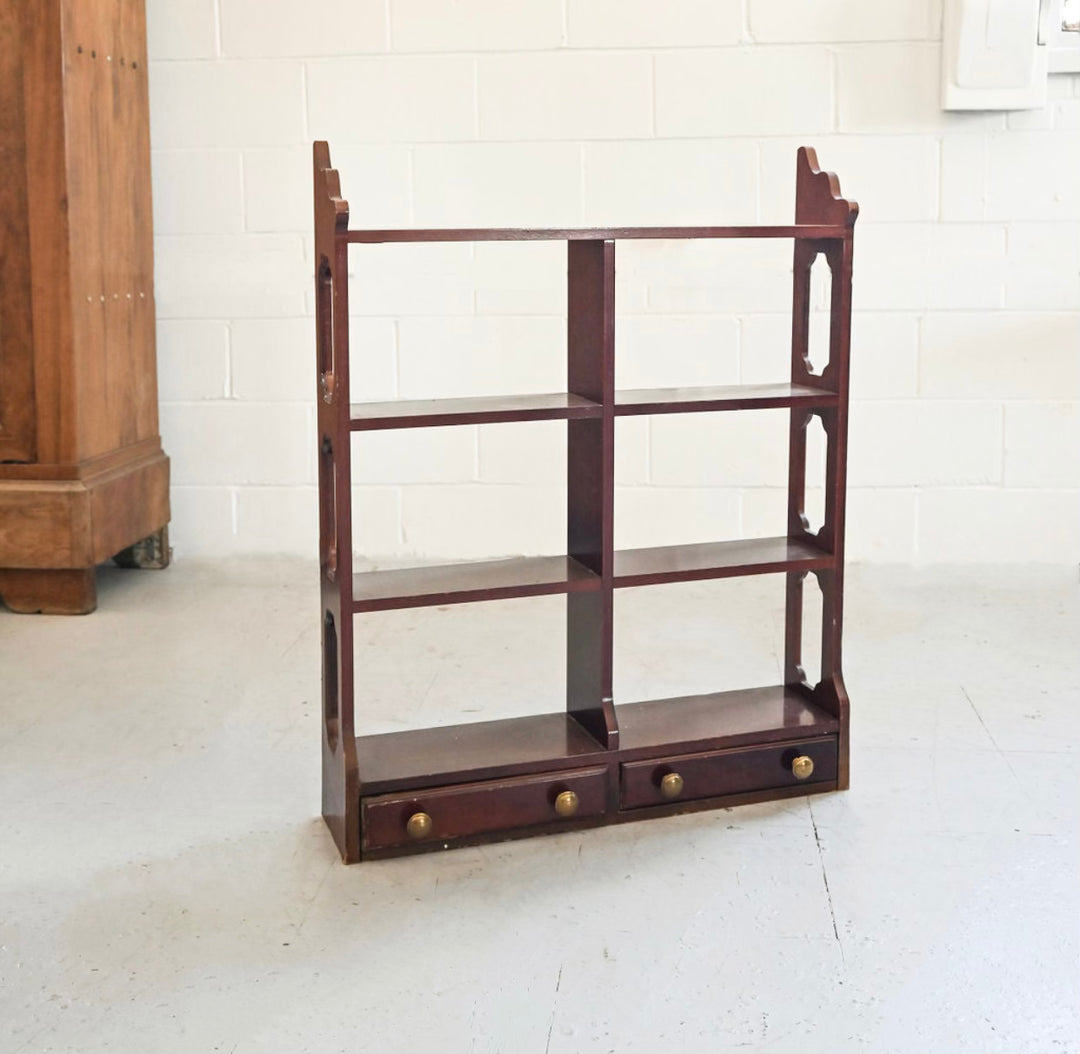 vintage hanging wall shelf