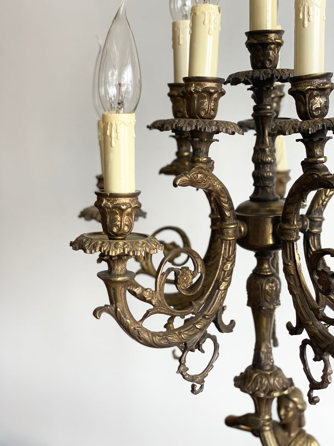 19th century French candelabra lamps