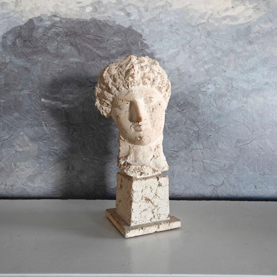 vintage neoclassical terra cotta bust