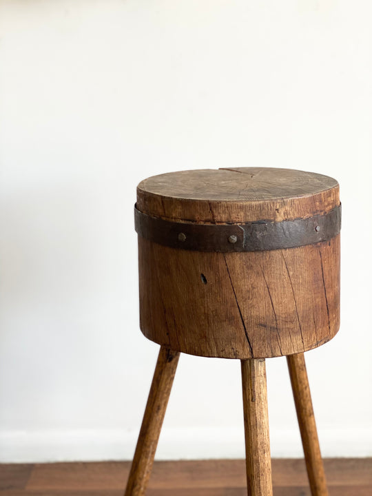 antique butcher block