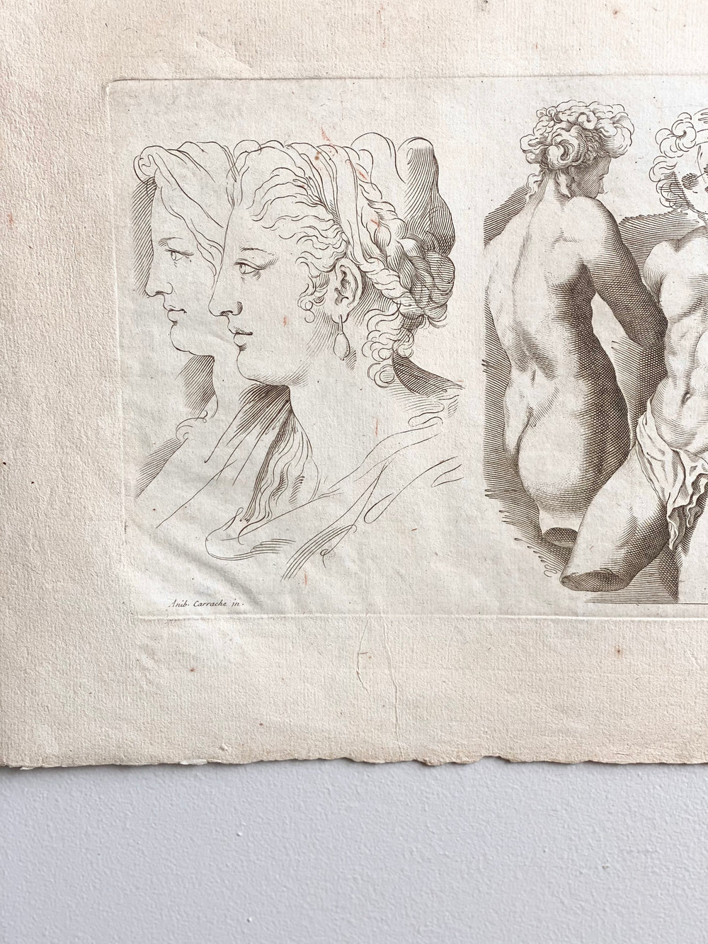 antique engraving, “Dieux grecs”