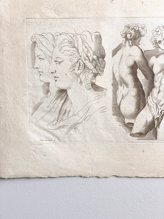 antique engraving, “Dieux grecs”