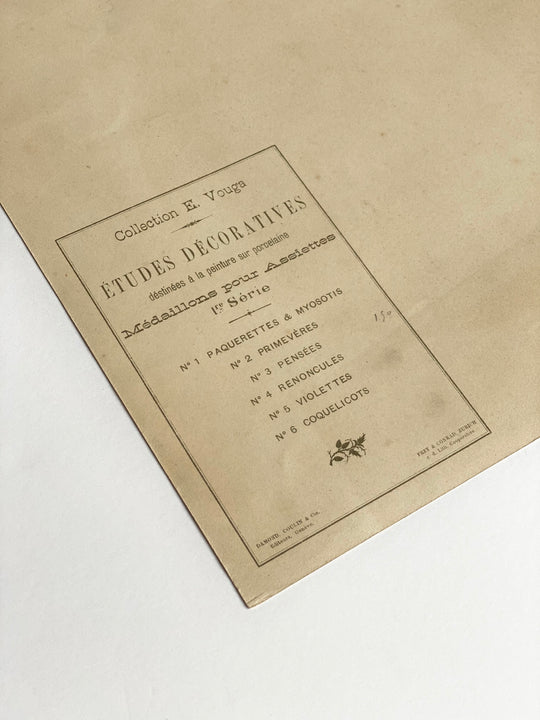 antique e. vouga chromolithograph pair