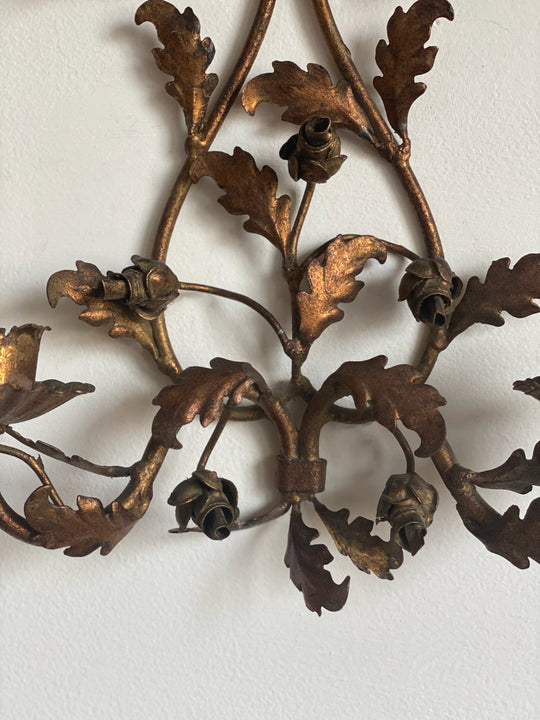 vintage Italian wrought iron sconce