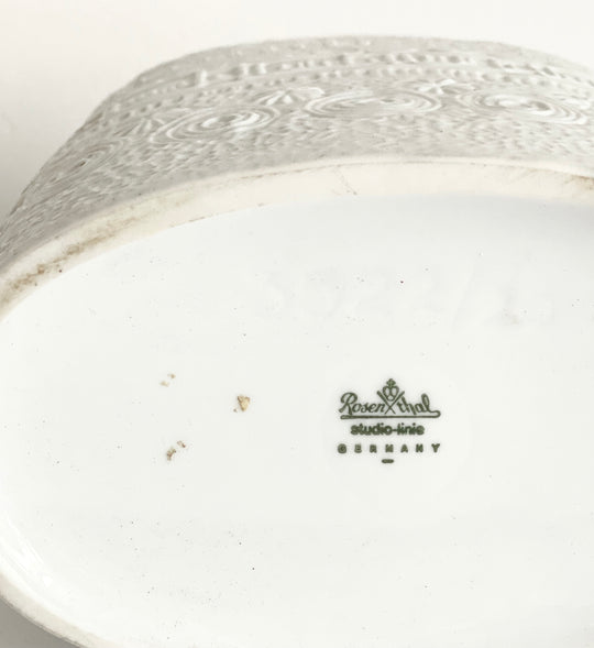 vintage Rosenthal bas relief vase