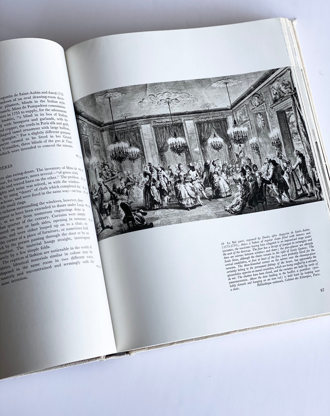 vintage reference book, “The eighteenth century in france”