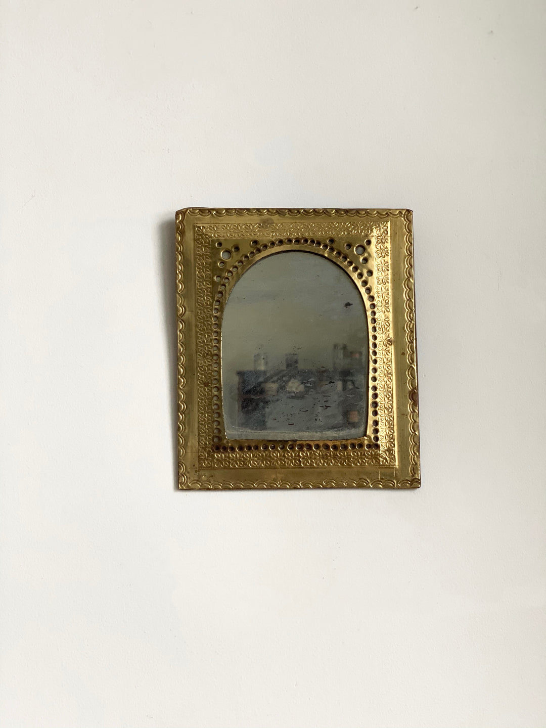 vintage petite Moroccan mirror