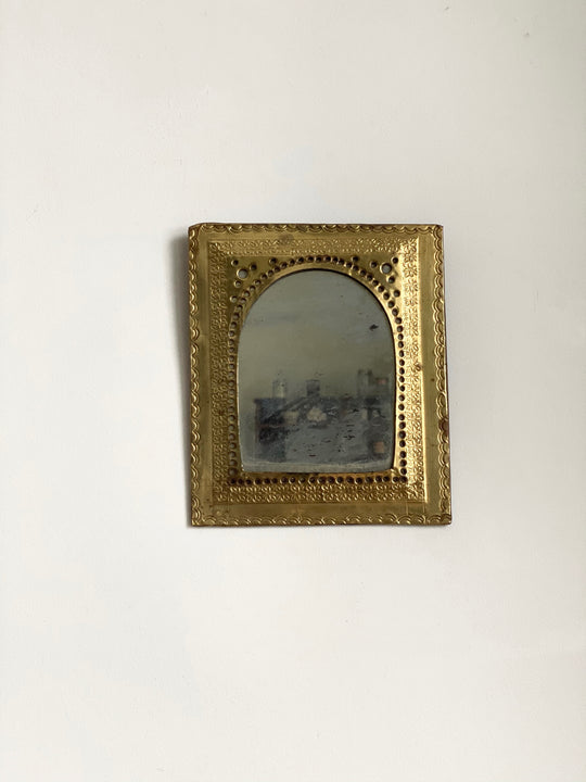 vintage petite Moroccan mirror