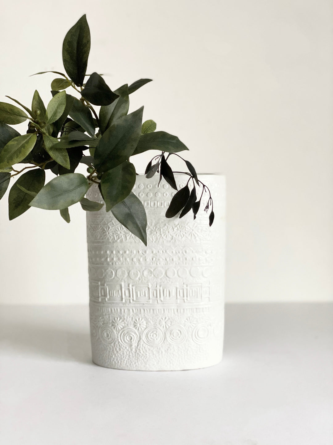 vintage Rosenthal bas relief vase