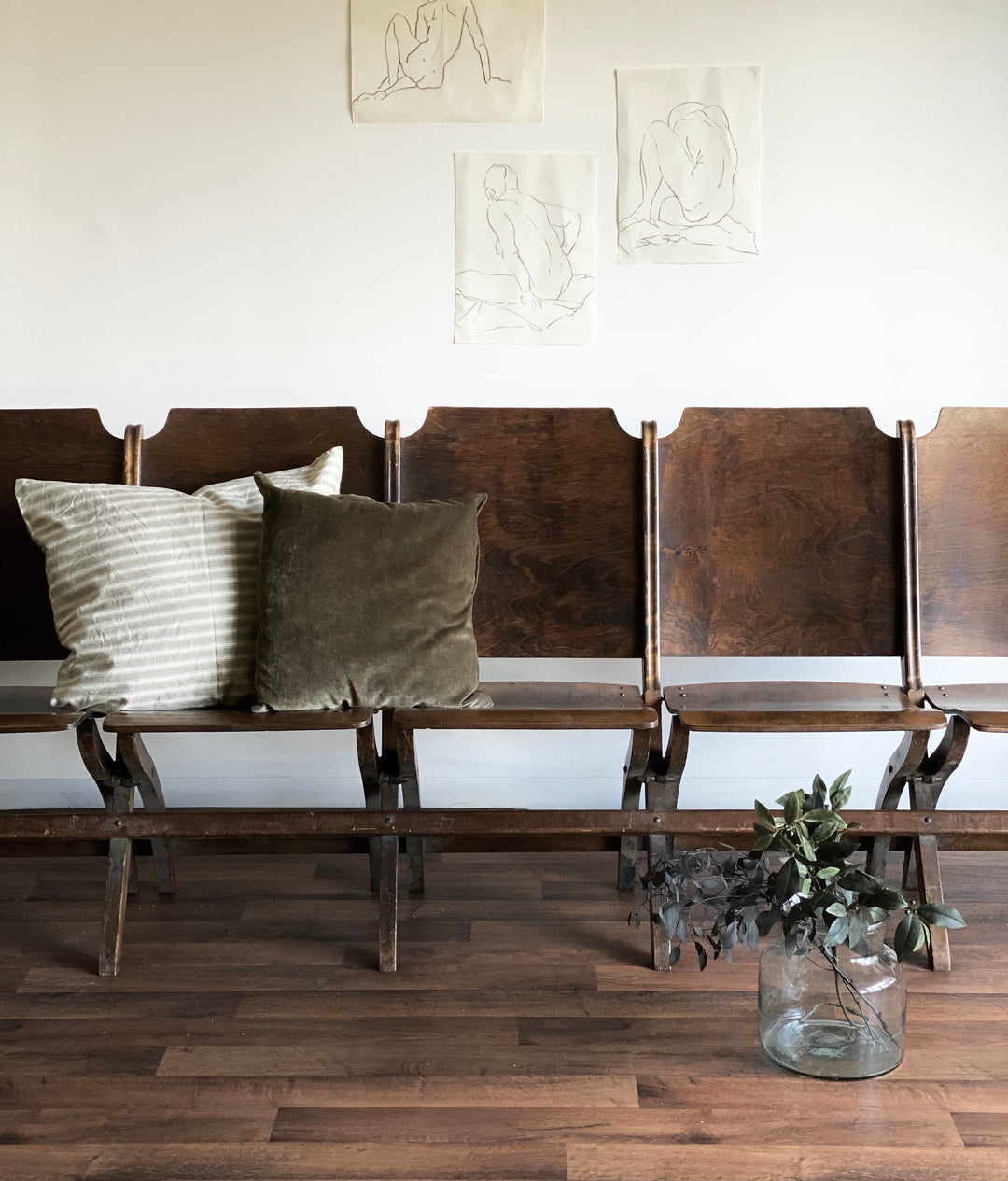 vintage velvet pillows