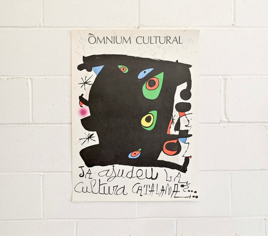 vintage miro exhibition poster
