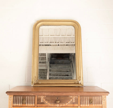antique french louis philippe gilt mirror