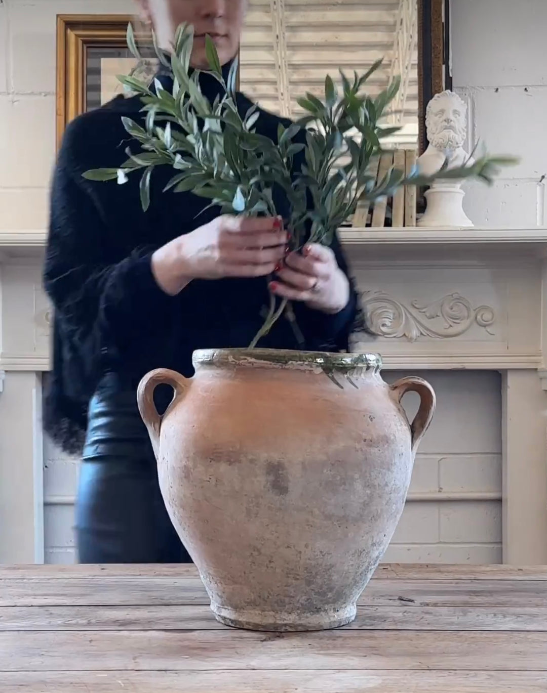 19th century Provençal terra cotta pot