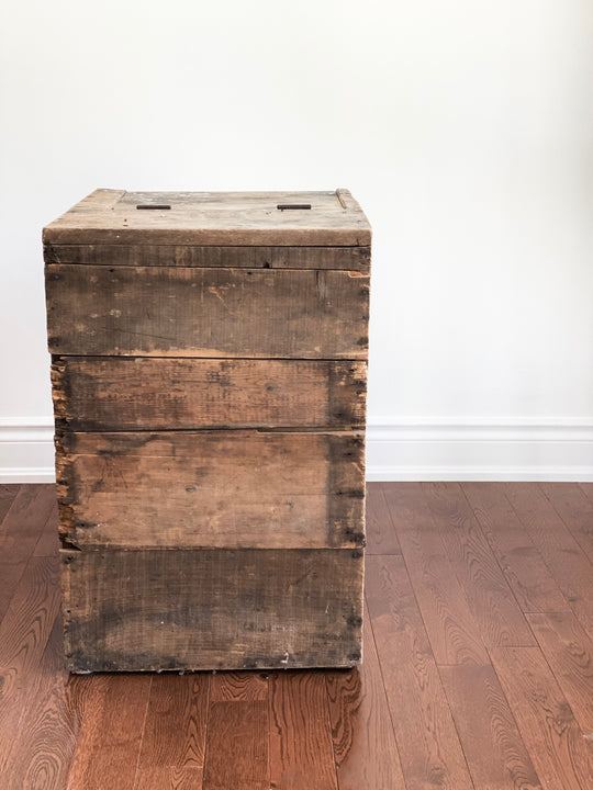 antique 3 drawer side table