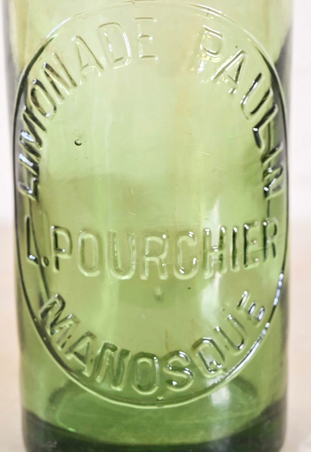 antique brasserie bottle with porcelain lid