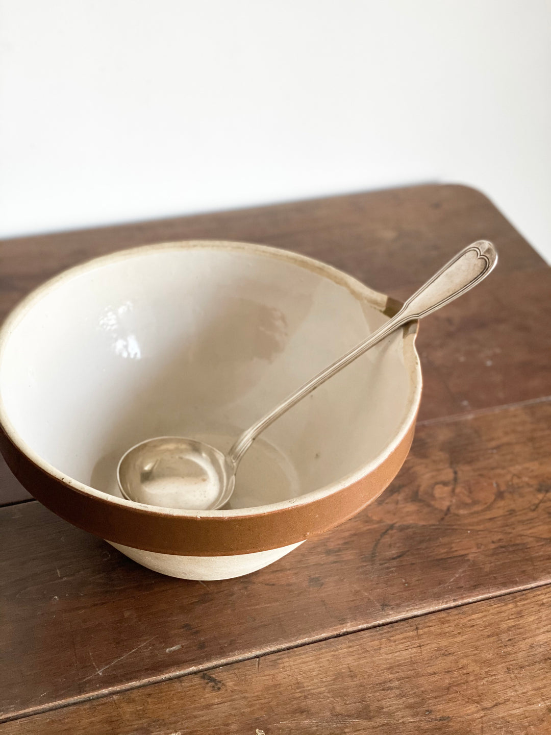 vintage French silverplate ladle