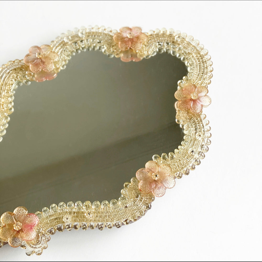 vintage Murano powder room mirror