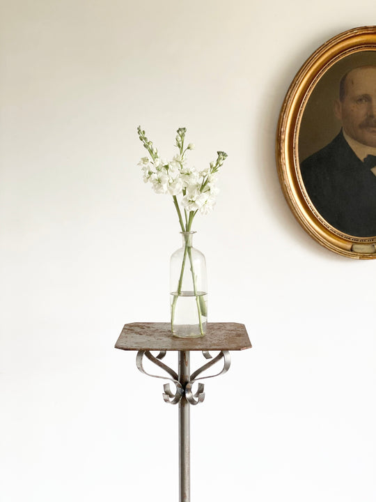 vintage liturgical wrought iron pedestal