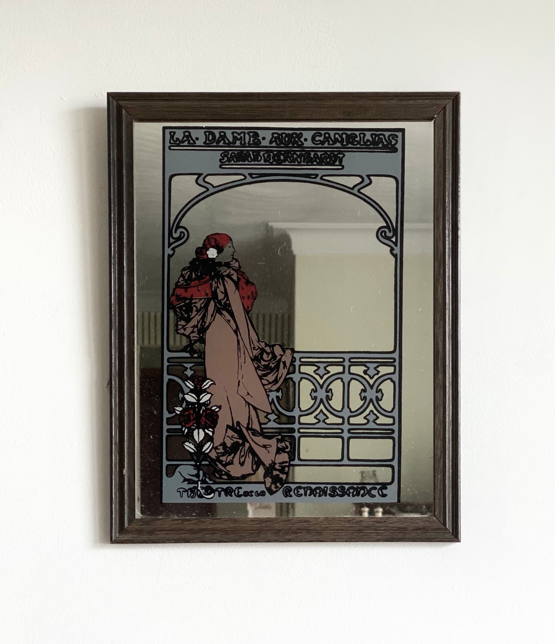 alphonse mucha mirror, “la dame aux camelias”