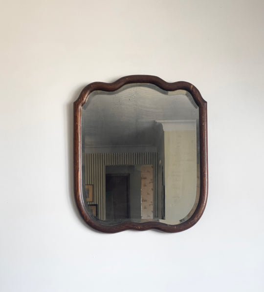 antique extra large beveled mirror