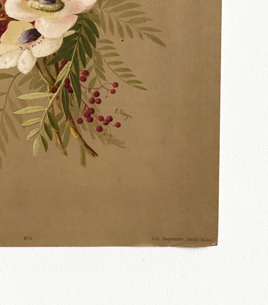 antique e. vouga chromolithograph