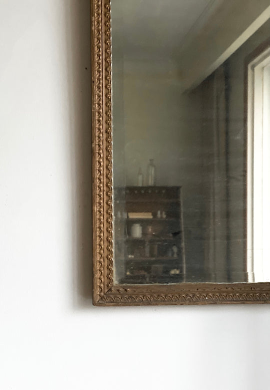 antique beveled gold mirror