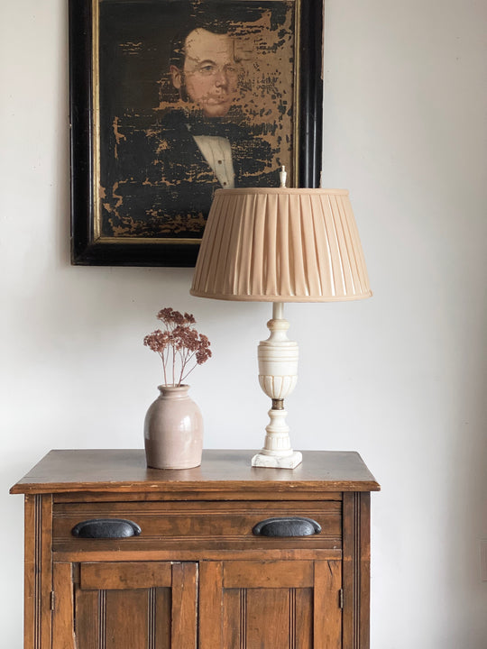 vintage marble lamp