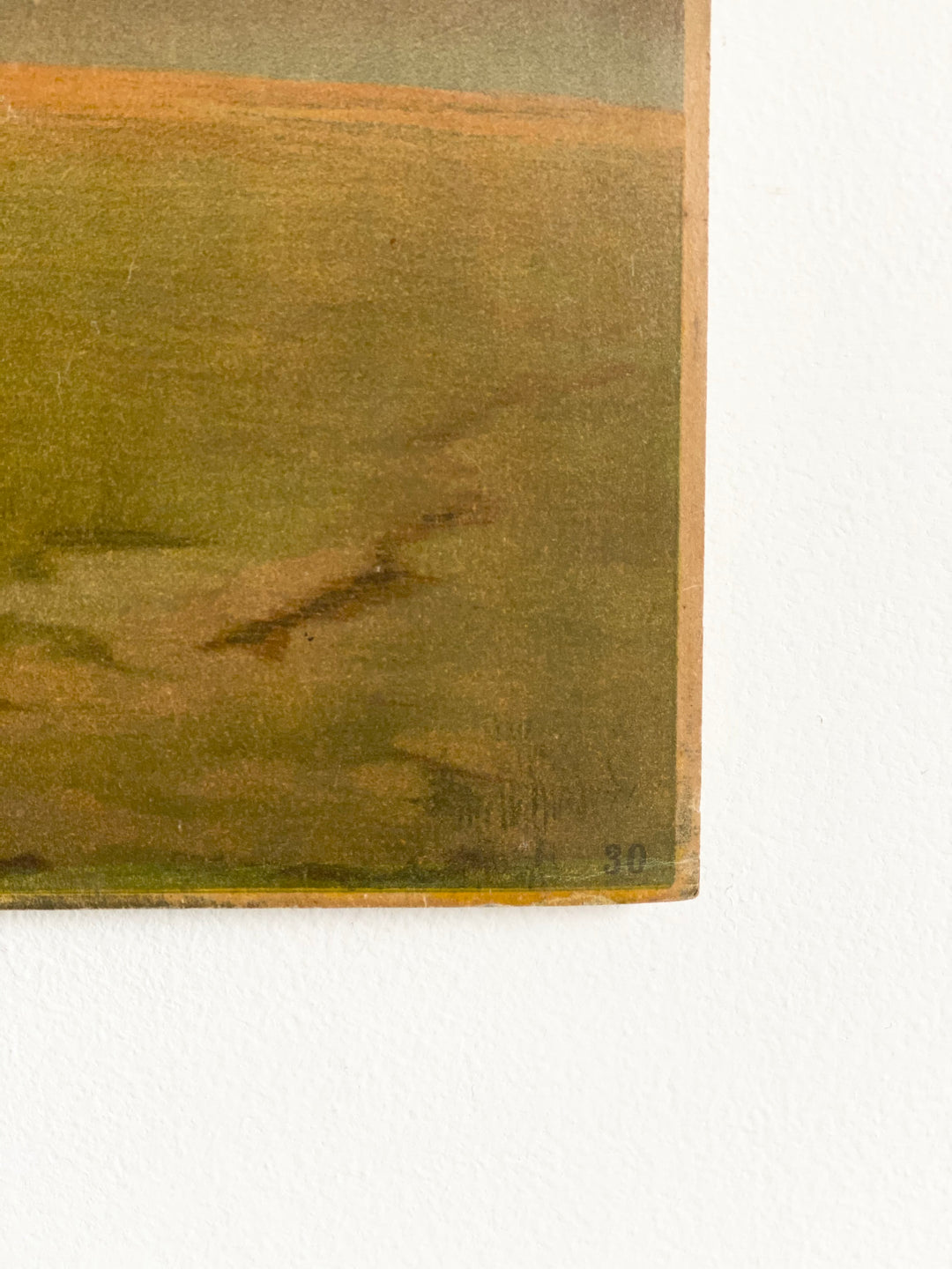 antique chromolithograph, “cheval au galop”