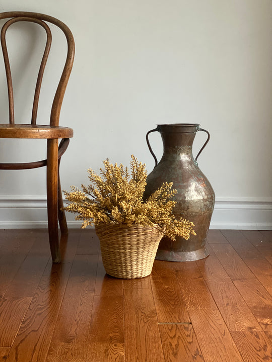 19th century french hand forged copper vessel