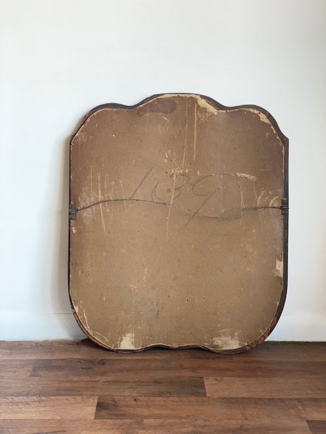 antique extra large beveled mirror