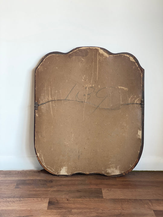 antique extra large beveled mirror