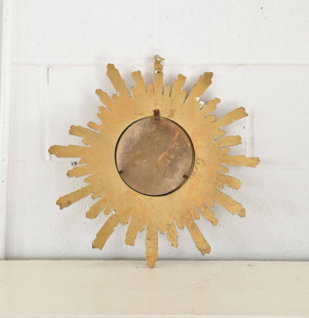 vintage french sunburst miroir sorcière