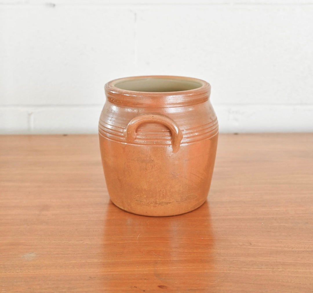 vintage french stoneware confit pot