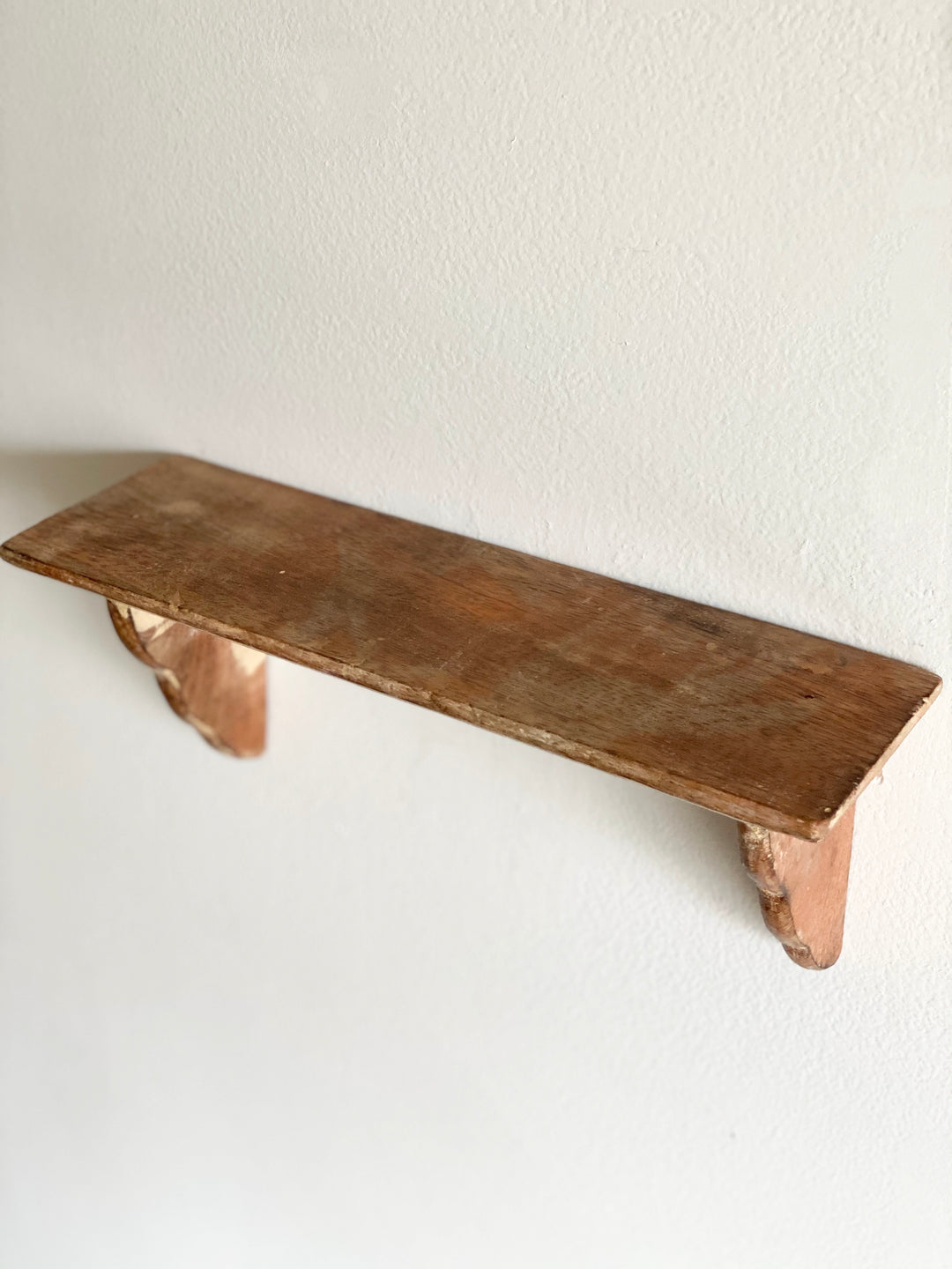 vintage petite wall sconce shelf