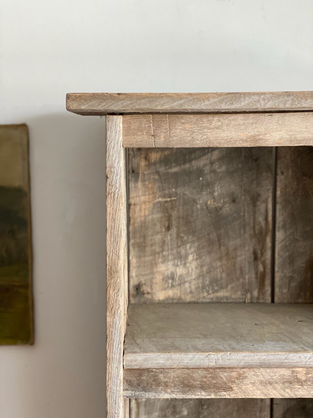 antique barnwood jam cupboard