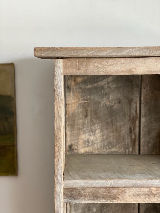 antique barnwood jam cupboard