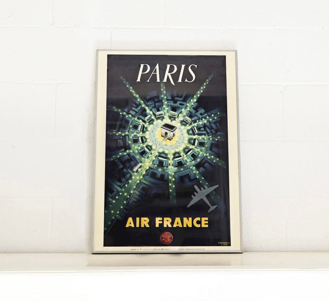 air france "paris" publicity poster