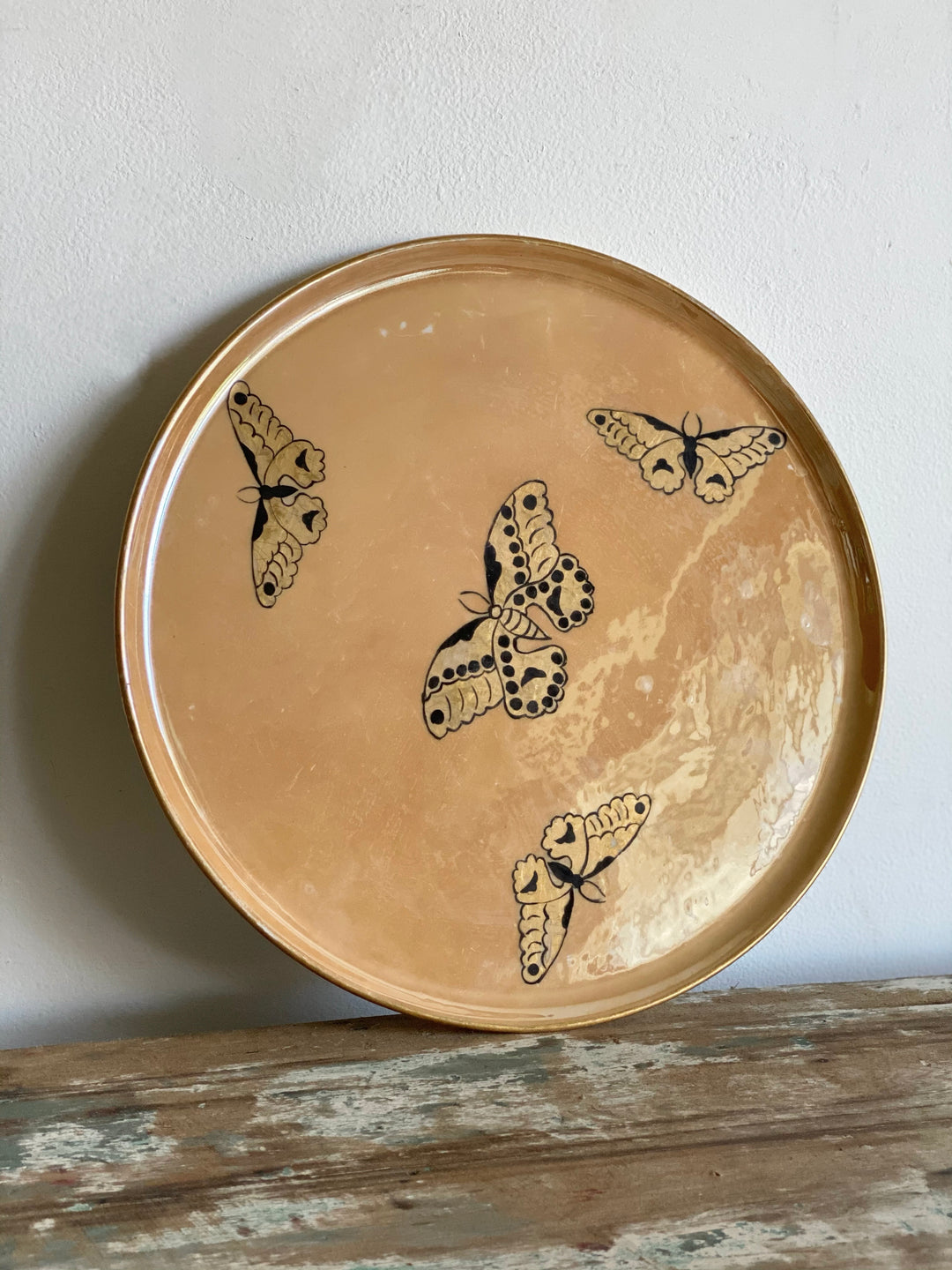 vintage Limoges "papillon en vol" plate