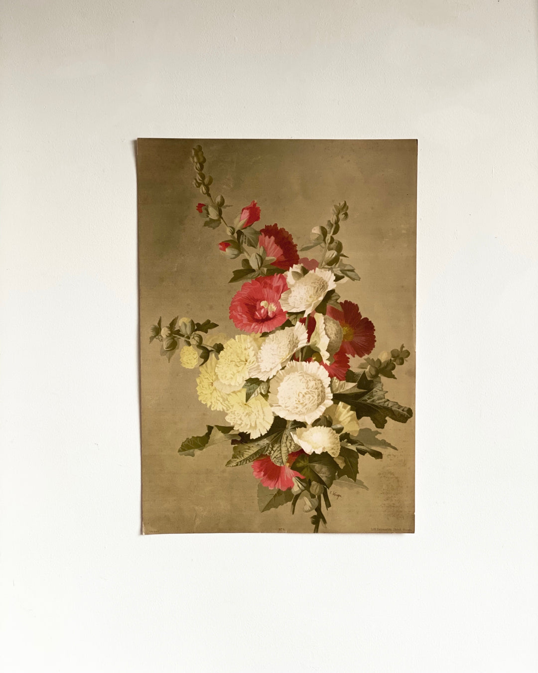 antique e. vouga chromolithograph
