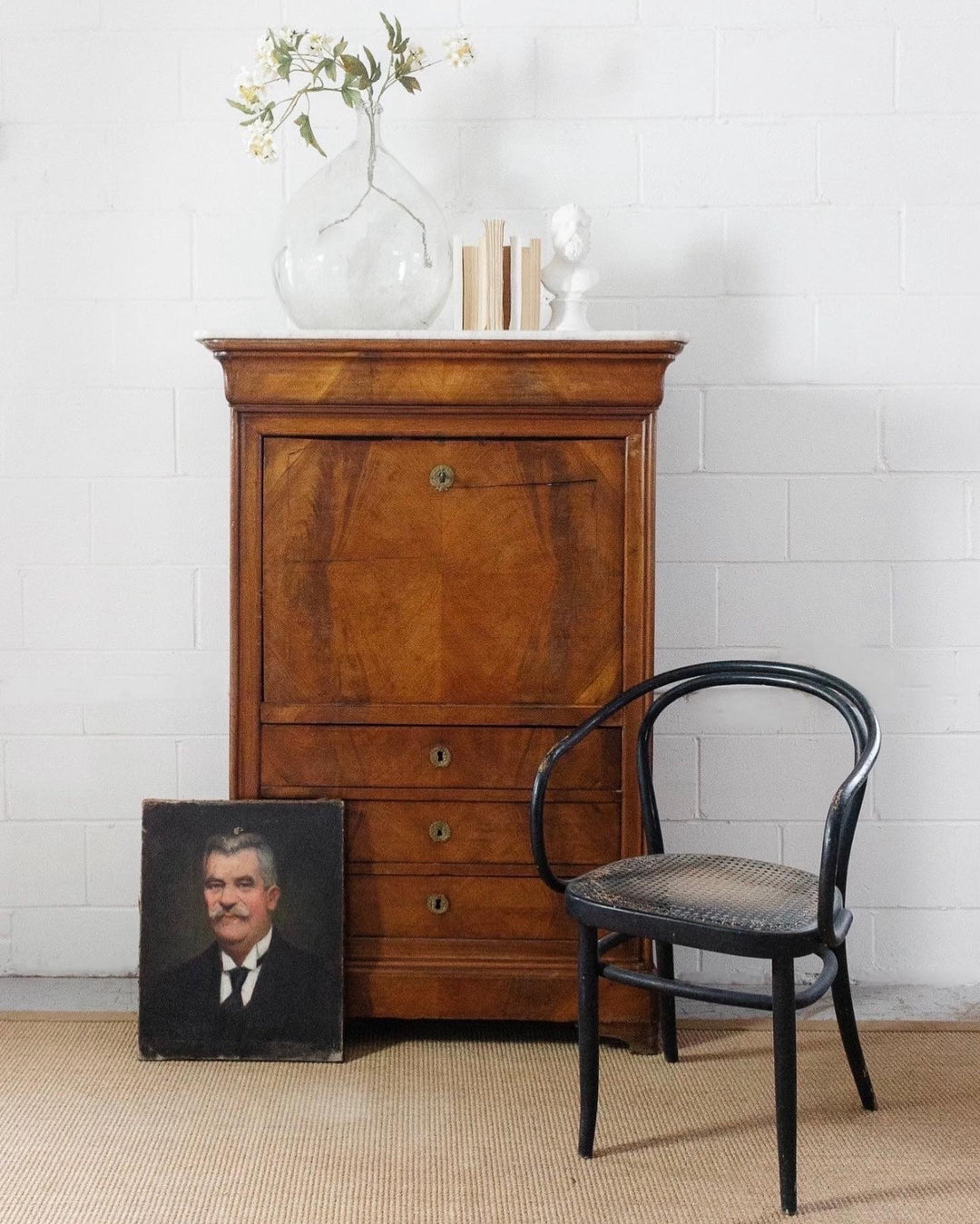 19th century walnut Louis Philippe secretary