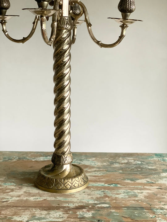 antique extra large Scottish candelabra