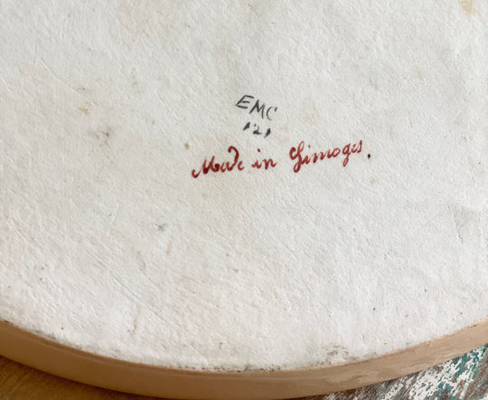 vintage Limoges "papillon en vol" plate