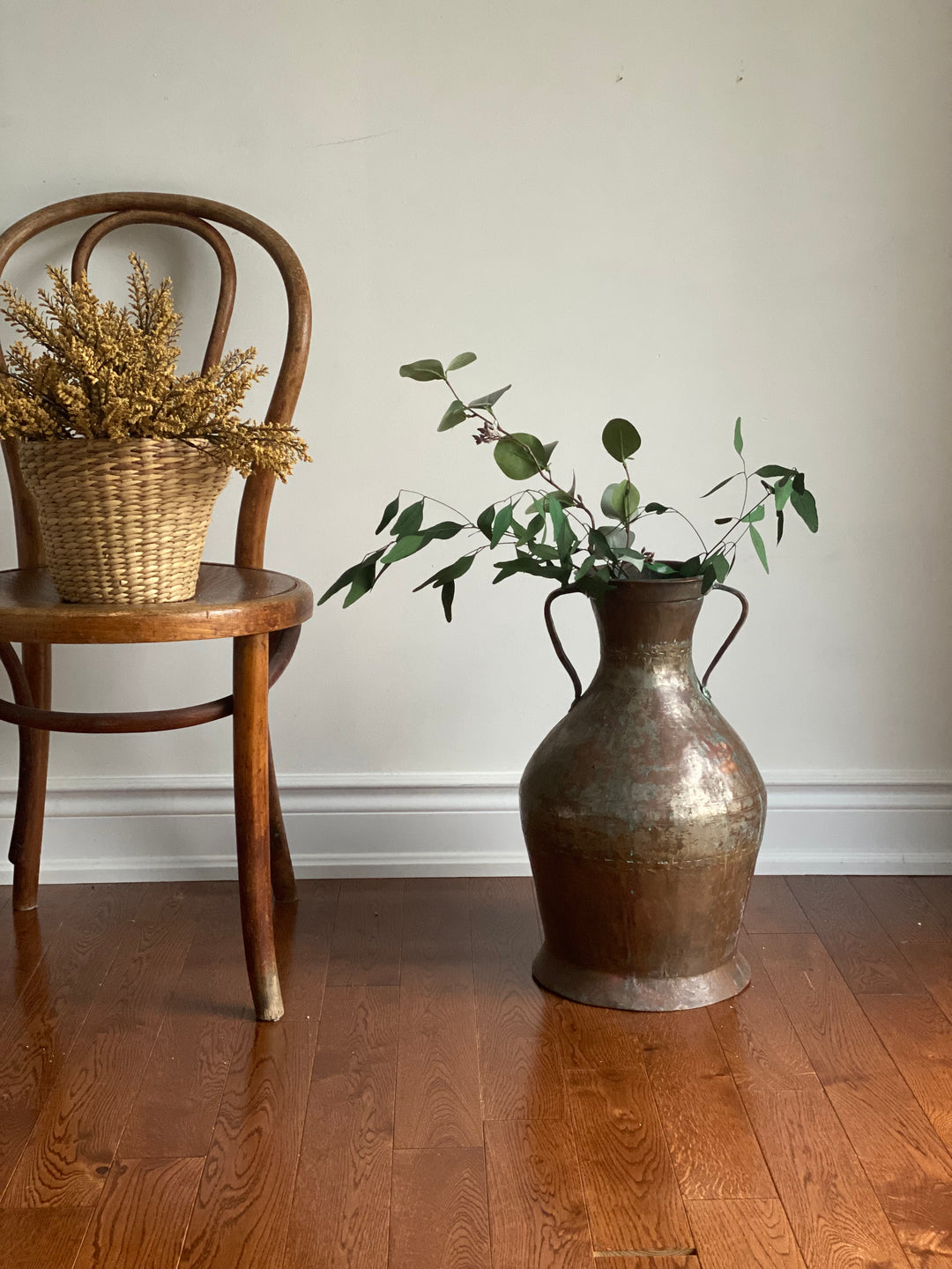 19th century french hand forged copper vessel